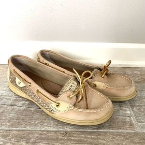 Sperry Topsider Angelfish Gold sz 9.5